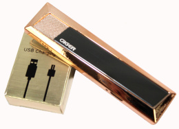 Praktyczna Elektryczna Zapalniczka Plazmowa USB Elegancka Z Kablem Mikro USB 20156 CZARNA
