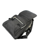 Praktyczny Plecak Materiałowy BAG STREET 2229 SZARY 30 x 25 x 6,5 [cm]