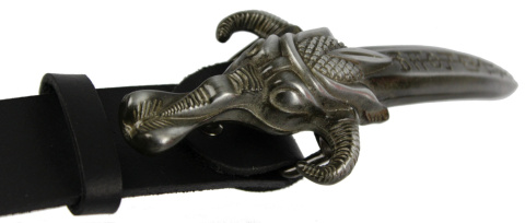 Pasek Skórzany COMPLEX (PL) Skóra Licowa 40 mm Klamra Pełna Na Bolczyk BLASZKA "ROGATY SZTYLET" CBOL40/55