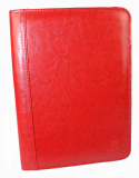 Notatnik - Solidny Notes Biwuar Organizer MARCO (PL) Skóra Licowa Czerwony B06-b 26 x 19 cm