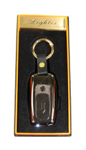Praktyczna Elektryczna Zapalniczka Plazmowa USB Z Kablem Mikro USB Latarka BRELOK Do Kluczyków Samochodowych AUDI CZARNA