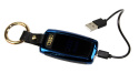 Praktyczna Elektryczna Zapalniczka Plazmowa USB Z Kablem Mikro USB Latarka BRELOK Do Kluczyków Samochodowych AUDI NIEBIESKA
