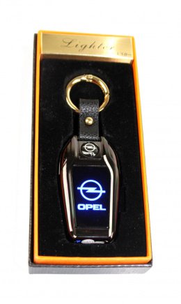 Praktyczna Zapalniczka Plazmowa USB Elegancka Z Kablem Mikro USB Latarka BRELOK Do Kluczyków Samochodowych OPEL CZARNA
