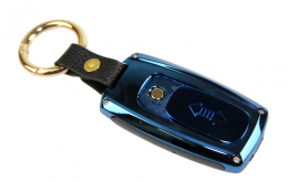 Praktyczna Elektryczna Zapalniczka Plazmowa USB Z Kablem Mikro USB Latarka BRELOK Do Kluczyków Samochodowych SKODA NIEBIESKI