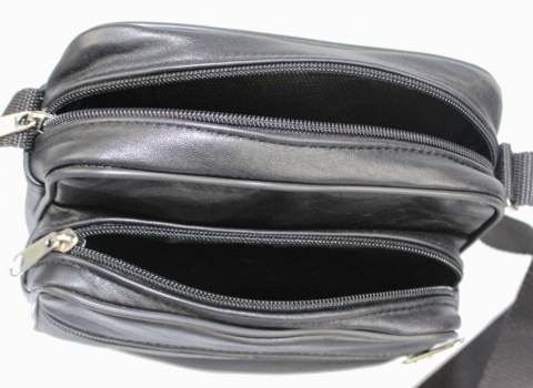 Torba męska skórzana PolskaGalanteria (PL) Pozioma Skóra Naturalna KASKADA 17,5 x 17 x 8,5 [cm]