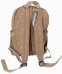 Praktyczny Plecak Materiałowy BAG STREET 2216 KAWA Z MLEKIEM 35 x 26 x 15 cm