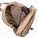 Praktyczny Plecak Materiałowy BAG STREET 2216 KAWA Z MLEKIEM 35 x 26 x 15 cm
