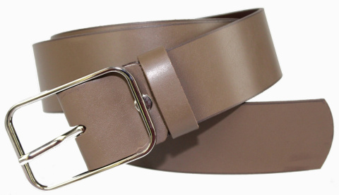 Pasek Damski Skórzany Gładki COMPLEX (PL) 40 mm BEŻOWY Szeroki