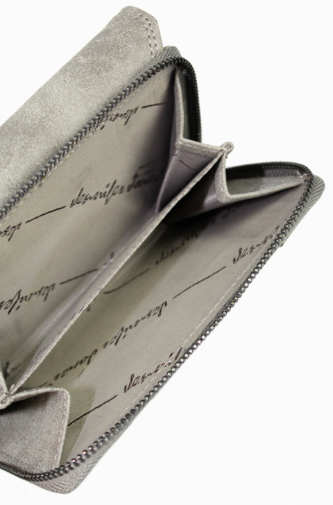 Portfel Damski Skórzany WILD Skóra Naturalna Licowa Surowa Matowa Średni Z Suwakiem Na Zewnątrz 11021 14 x 10 x 3 [cm]