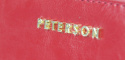Portfel Damski Skóra Naturalna PETERSON Duży Z Metalowym Suwakiem Piórnik PTN PL-781 RFID CZERWONY