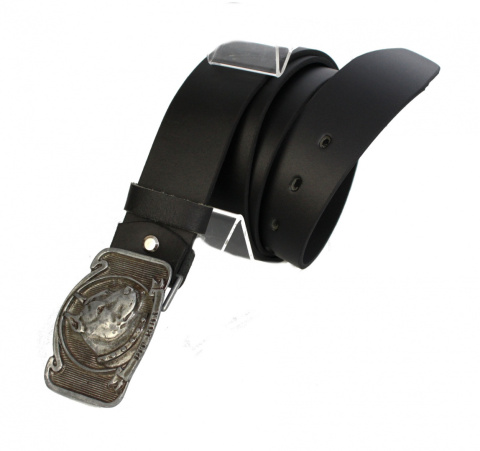 Pasek Skórzany COMPLEX (PL) Skóra Licowa 40 mm Klamra Pełna na Bolczyk BLASZKA "PIT BULL" CBOL40/67