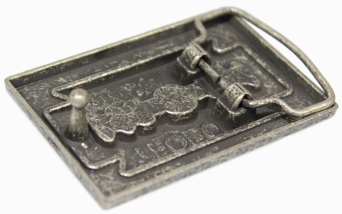 Klamra Bezniklowa Do Paska Sprzączka Pełna Blaszka Z Bolczykiem 40 mm Metalowa Solidna KBOL "ŻYLETKA" CBOL40/74