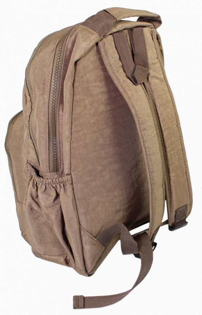 Praktyczny Plecak Materiałowy BAG STREET 2215 BRĄZOWY 37 x 25 x 13cm
