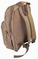 Praktyczny Plecak Materiałowy BAG STREET 2215 BRĄZOWY 37 x 25 x 13cm