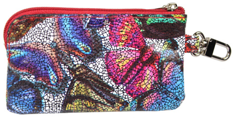 Etui Na Klucze Skórzane BajuBaj (PL) Skóra Naturalna DeLuxe Kluczówka CZERWONE BB67 7,5 x 12 [cm]