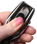 Praktyczna Elektryczna Zapalniczka Plazmowa USB Z Kablem Mikro USB Latarka BRELOK Do Kluczyków Samochodowych SKODA SREBRNA