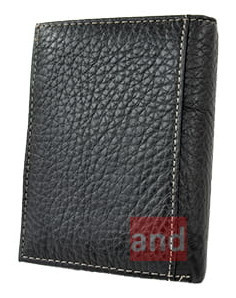 Portfel Męski Skórzany WILD Skóra Licowa Duży Pionowy Bez Zapięcia Dwa Skrzydełka 3211