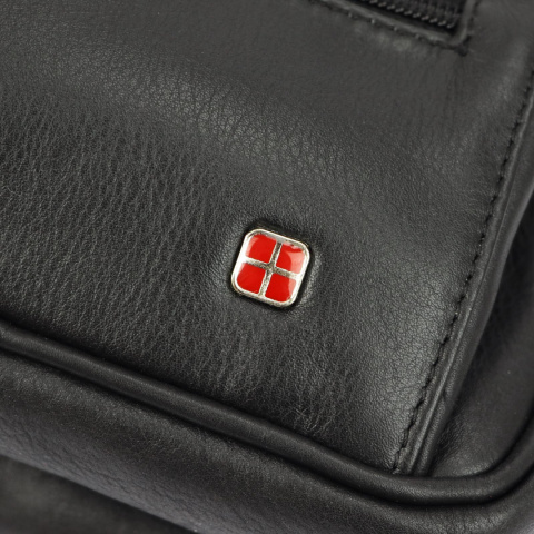 Saszetka Męska Skórzana Średnia ALBATROSS HP 104D Mały Skóra Naturalna 22 x 14 x 5 [cm]