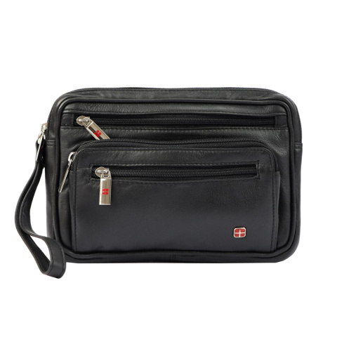 Saszetka Męska Skórzana Średnia ALBATROSS HP 104D Mały Skóra Naturalna 22 x 14 x 5 [cm]