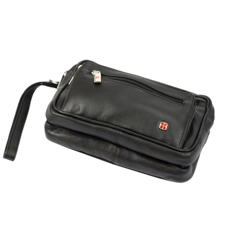 Saszetka Męska Skórzana Średnia ALBATROSS HP 104D Mały Skóra Naturalna 22 x 14 x 5 [cm]