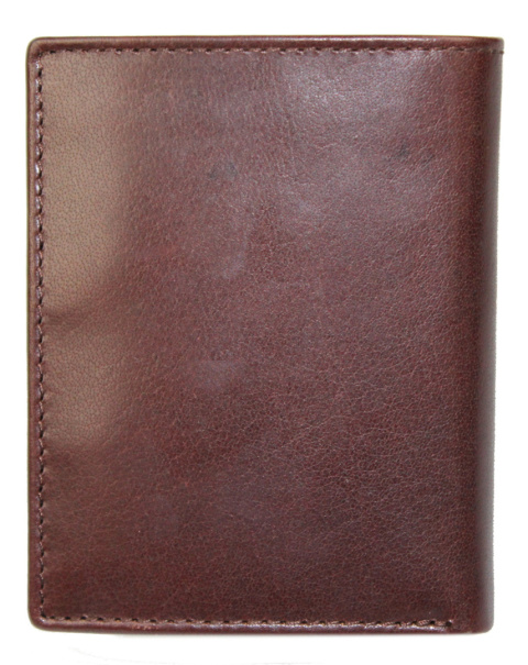 Portfel Męski Skórzany EL FORREST Mały Pionowy Z Zapięciem Dwa Skrzydełka BRĄZOWY RFID 234 R 22 10,5 x 8,5 x 3 [cm]