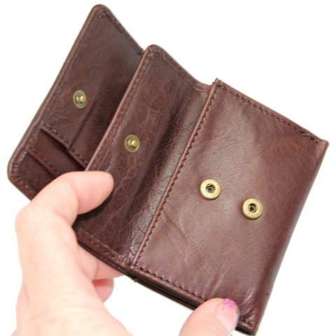 Portfelik Uniwersalny Mała Sakieweczka Skórzana El Forrest (PL) MARS II Skóra Naturalna BRĄZOWY 855 22 9,5 x 8 x 2 [cm]