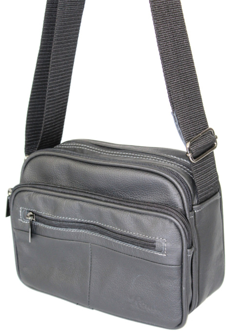 Torba Męska Skórzana ZANDE (PL) ROMEO Pozioma Skóra Naturalna KASKADA 0932 16 x 22 x 9 [cm]