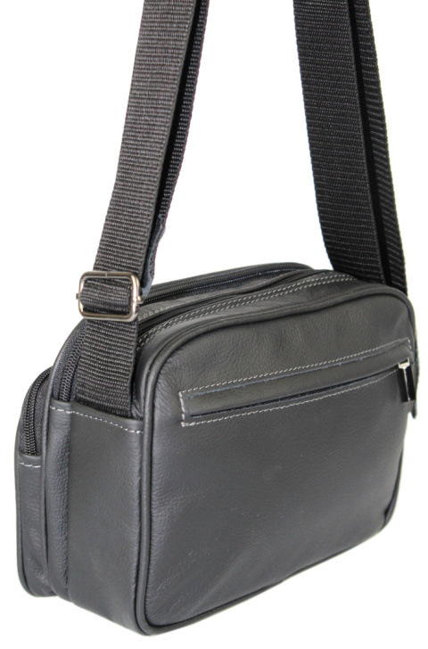 Torba Męska Skórzana ZANDE (PL) ROMEO Pozioma Skóra Naturalna KASKADA 0932 16 x 22 x 9 [cm]