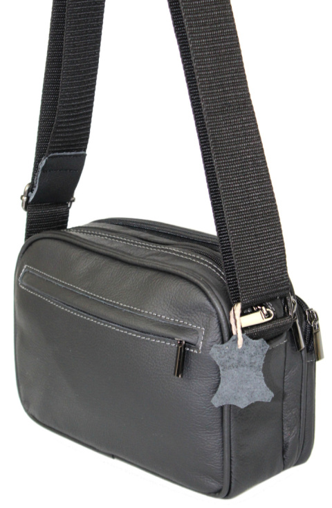 Torba Męska Skórzana ZANDE (PL) ROMEO Pozioma Skóra Naturalna KASKADA 0932 16 x 22 x 9 [cm]