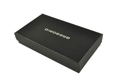 Portfel Damski Skórzany GREGORIO Długi Max Z Klamrą Lakierowany GF-100 FIOLETOWY RFID 18,5 x 9,5 x 3,5 [cm]