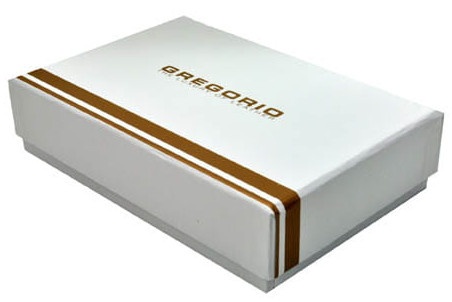 Portfel Damski Skórzany GREGORIO Długi Max Z Klamrą Lakierowany FS-100 WIŚNIOWY RFID 18,5 x 9,5 x 3,5 [cm]