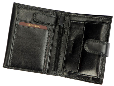 Portfel Męski Skórzany VALENTINI Skóra Licowa Duży Pionowy Z Zapięciem Dwa Skrzydełka 306-04 RFID 13 x 10 x 3 [cm]