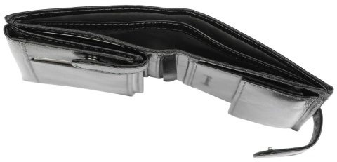 Portfel Męski Skórzany VALENTINI Skóra Licowa Duży Pionowy Z Zapięciem Dwa Skrzydełka 306-04 RFID 13 x 10 x 3 [cm]