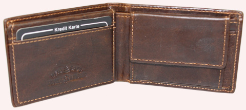 Portfel Skórzany Jennifer Jones Skóra Licowa Mały Poziomy Bez Zapięcia 5531 10 x 7 x 2 [cm]