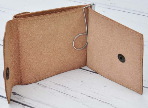 Banknotówka Duża Na Dwie strony ZANDE (PL) Skóra Naturalna B4 7 x 9 x 1.5 [cm]