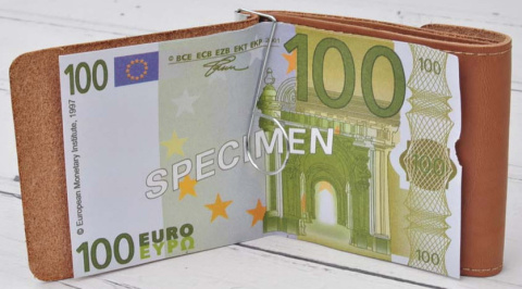 Banknotówka Duża Na Dwie strony ZANDE (PL) Skóra Naturalna B3 7 x 9 x 1.5 [cm]