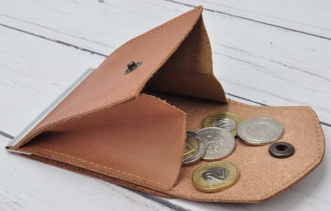 Banknotówka Duża Na Dwie strony ZANDE (PL) Skóra Naturalna B3 7 x 9 x 1.5 [cm]