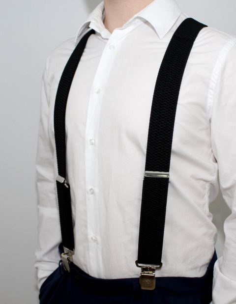 Szelki Do Spodni Polska Galanteria (PL) Z Materiału Regulowane Pojedyncze Typ Y KAWA Z MLEKIEM