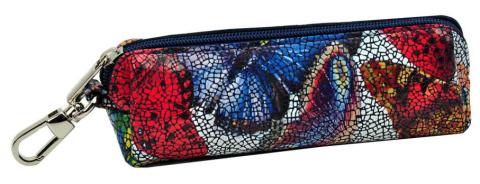 Etui Na Klucze Skórzane BajuBaj (PL) Skóra Naturalna DeLuxe Kluczówka MOTYLKI 12,5 x 5 x 3.5 [cm]