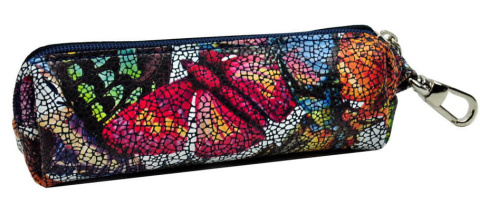 Etui Na Klucze Skórzane BajuBaj (PL) Skóra Naturalna DeLuxe Kluczówka MOTYLKI 12,5 x 5 x 3.5 [cm]