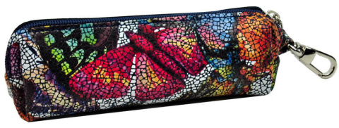 Etui Na Klucze Skórzane BajuBaj (PL) Skóra Naturalna DeLuxe Kluczówka MOTYLKI 12,5 x 5 x 3.5 [cm]