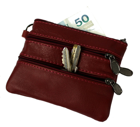 Etui Na Klucze Skórzane Polska Galanteria (PL) Skóra Naturalna Cztery Zamki Na Jeden Komplet Kluczy N149 11,5 x 9 x 1 [cm]