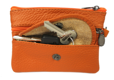 Etui Na Klucze Skórzane Polska Galanteria (PL) Skóra Naturalna Trzy Zamki Na Jeden Komplet Kluczy N159 12 x 9 x 1 [cm]