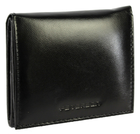 Praktyczny Portfel Uniwersalny Peterson Skóra Licowa KOMIN Czarny RD-AN01-GCL/4611 RFID 9 x 10 x 2 [cm]