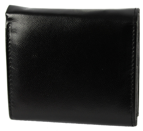 Praktyczny Portfel Uniwersalny Peterson Skóra Licowa KOMIN Czarny RD-AN01-GCL/4611 RFID 9 x 10 x 2 [cm]