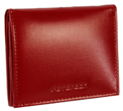 Praktyczny Portfel Uniwersalny Peterson Skóra Licowa KOMIN Czerwony RD-AN01-GCL/4604 RFID 9 x 10 x 2 [cm]