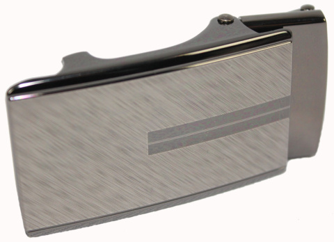 Klamra Do Paska Męskiego Wizytowego Z Mechanizmem Samozaciskowym SREBRNA AUTOMAT/SAMOZACISK Garnitur 35 mm KASZ35/45