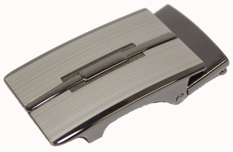 Klamra Bezniklowa Do Paska Męskiego Wizytowego Z Mechanizmem Samozaciskowym SREBRNA AUTOMAT/SAMOZACISK Garnitur 35 mm KASZ35/47