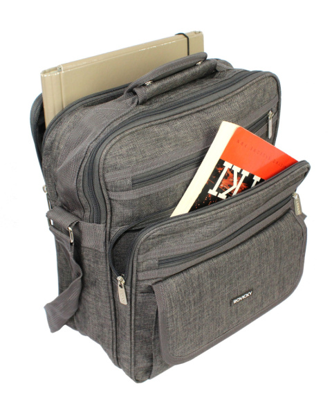 Torba Męska Materiałowa ROVICKY Pionowa R-6525 35 x 30 x 15 [cm]