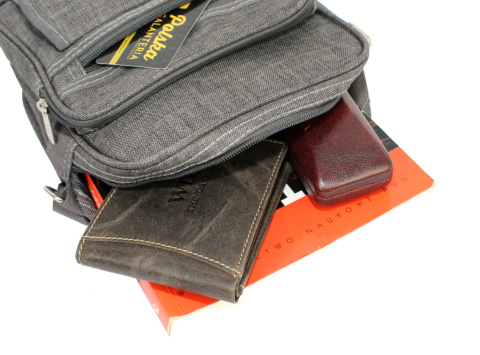 Torba Męska Materiałowa ROVICKY Pionowa R-6526 22 x 21 x 12 [cm]